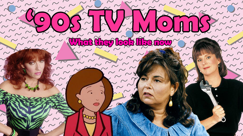 '90s TV Moms Graphic Design Title Image for YouTube Video