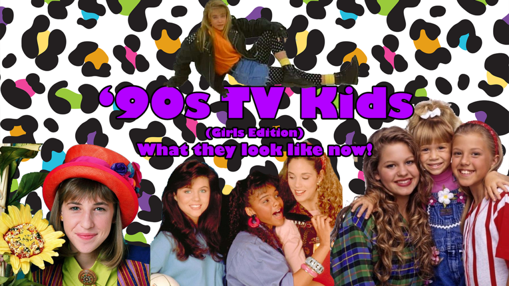 '90s TV Kids Female Edition Graphic Design Title Image for YouTube Video