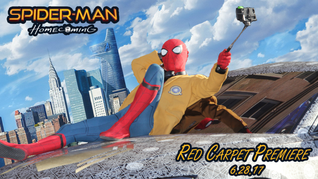 Graphic Design Image for Red Carpet Premiere video for Spider-Man Homecoming