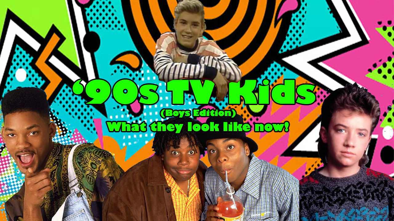 '90s TV Kids Male Edition Graphic Design Title Image for YouTube Video